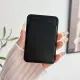Musta värvi telefoni kaardihoidja (kleebitav)