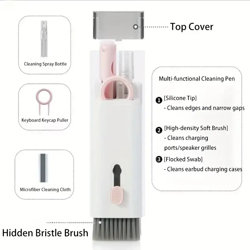 7-ühes elektroonika puhastuskomplekt