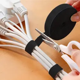 Kaablite organiseerimisrihm – 300 cm (must)