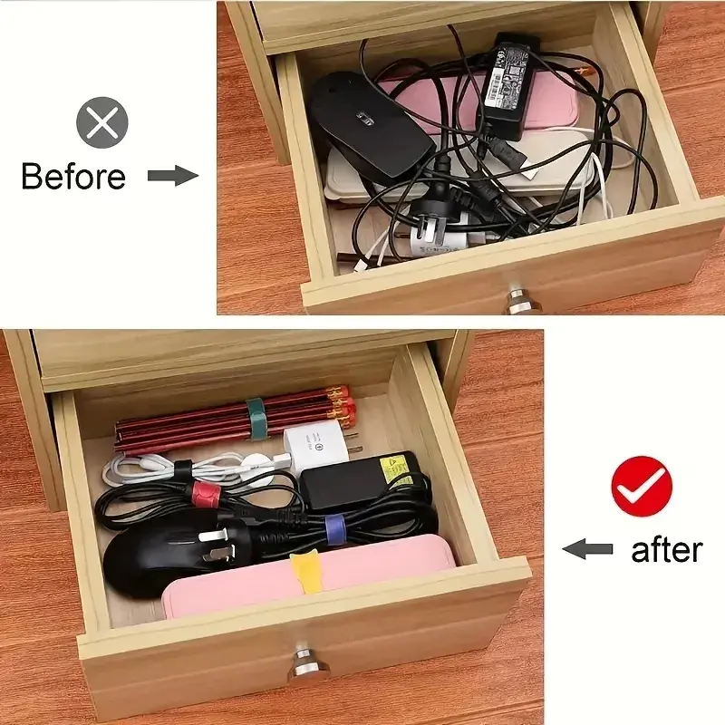 Kaablite organiseerimisrihm – 300 cm (must)