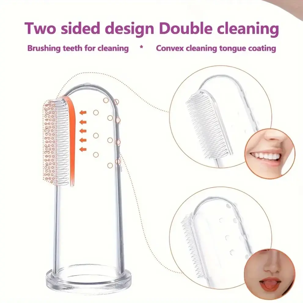 Silikoonist sõrmeotsaga hambahari