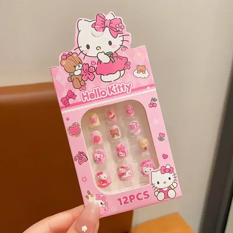 Hello Kitty kunstküüned – 12 tk komplekt