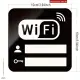 WiFi parooli silt – must akrüül (2D)