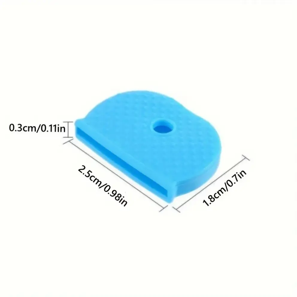 Värvilised silikoonist võtmekatted – 10 tk