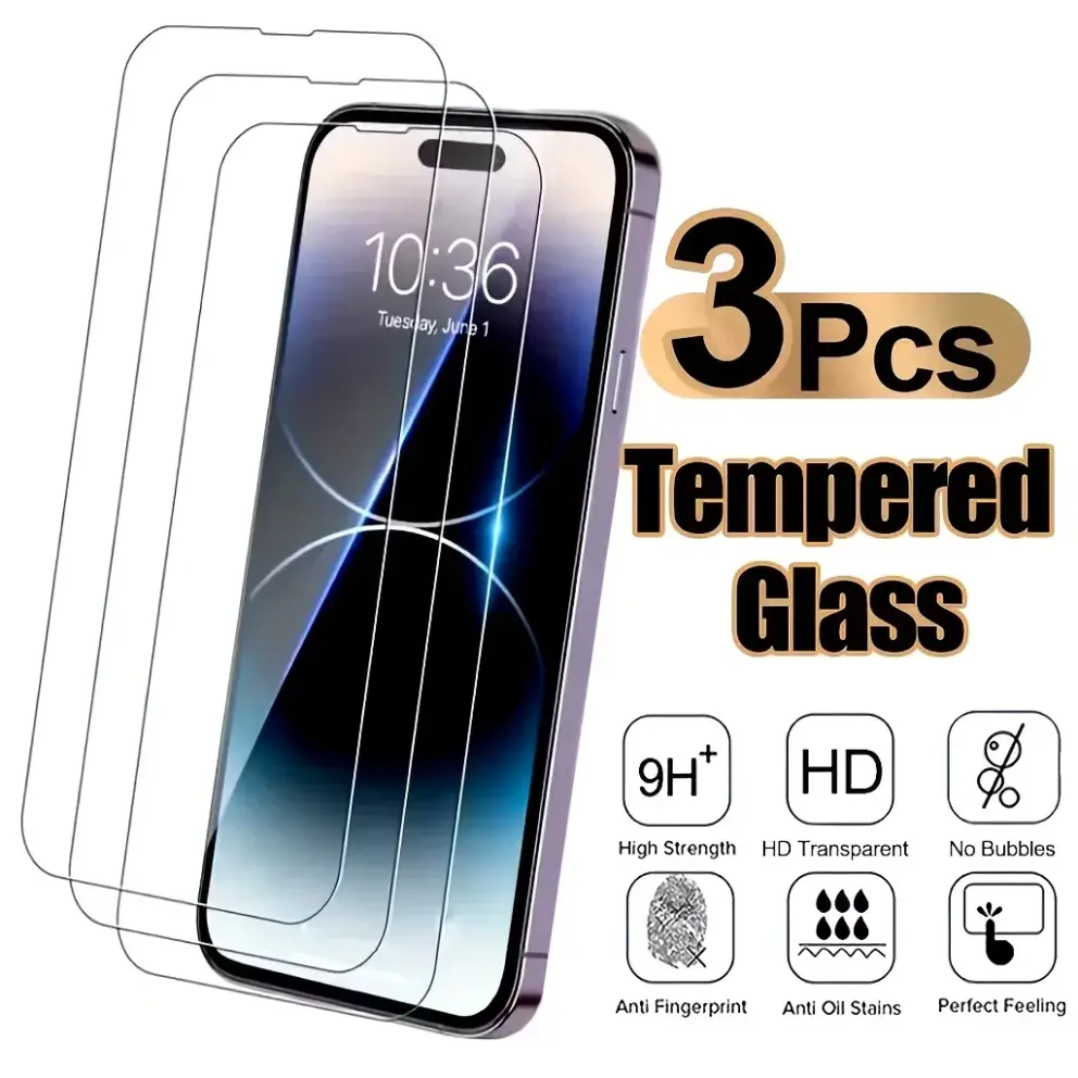 iPhone kaitseklaasid – 3 tk